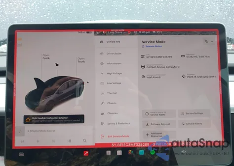 2021 Tesla Model 3 Performance Dual Motor All-Wheel Drive из США, поврежденный, VIN 5YJ3E1EC3MF028289